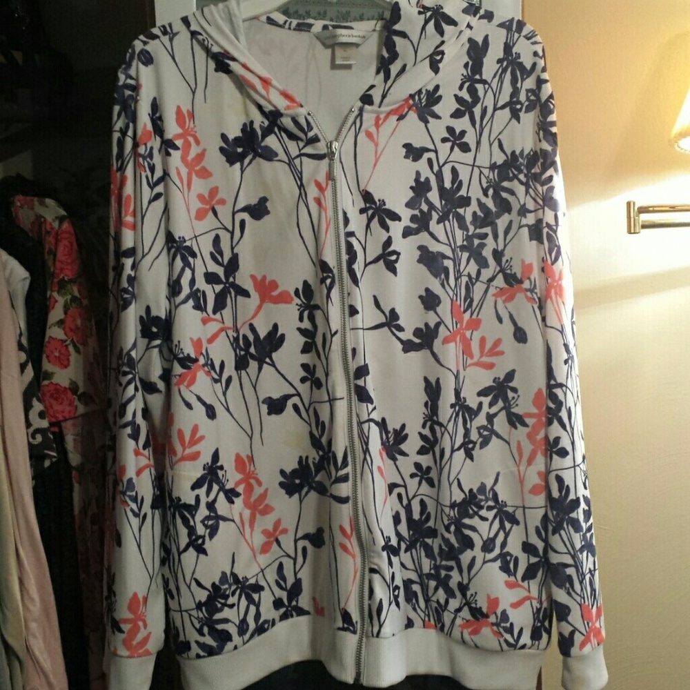 Christopher and Banks spring floral jacket XL